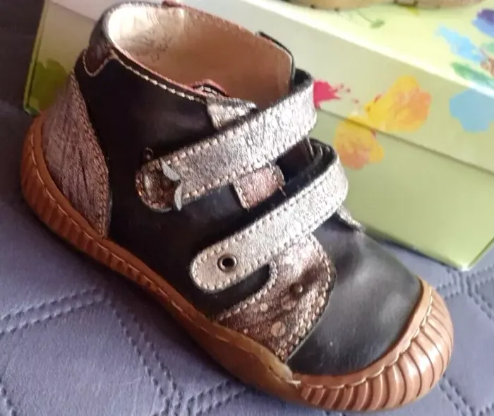 Paire de chaussures rose, prune Little Mary P: 25 - photo numéro 2