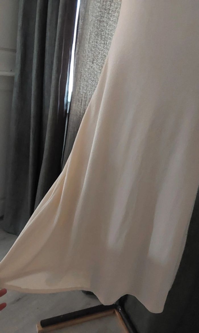 Robe longue sans manche crème Mango T 38 - photo numéro 4