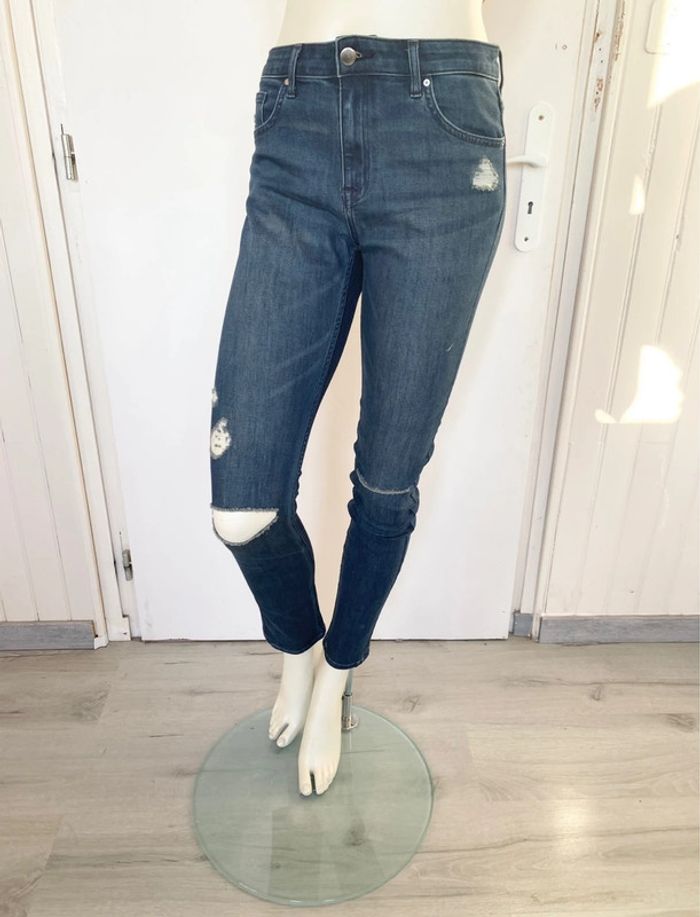 Jean skinny – H&M – effet usé, Bleu denim – Taille 38/M – Excellent état - photo numéro 12