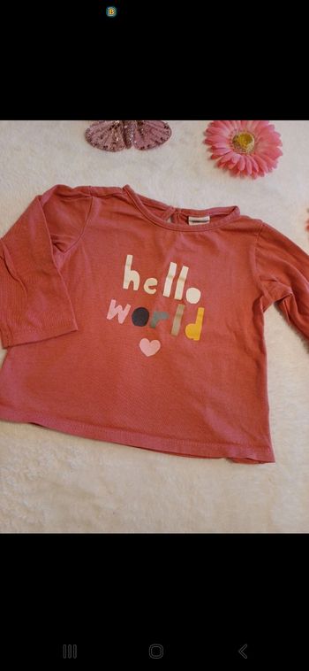 T.shirt bébé taille 6 mois