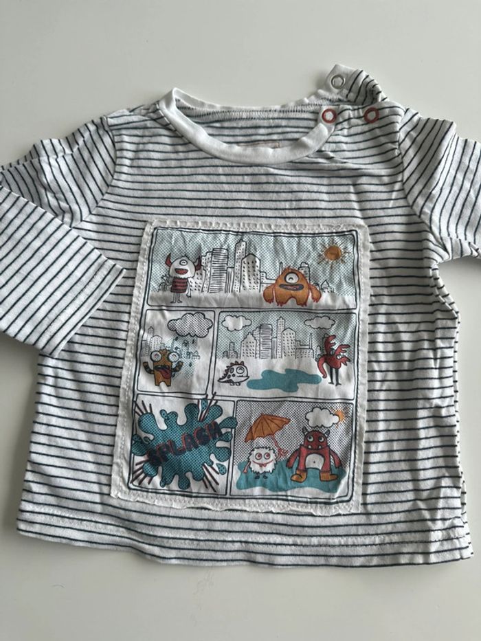Tee-shirt manches longues mi-saison - 18 mois - In extenso - photo numéro 2
