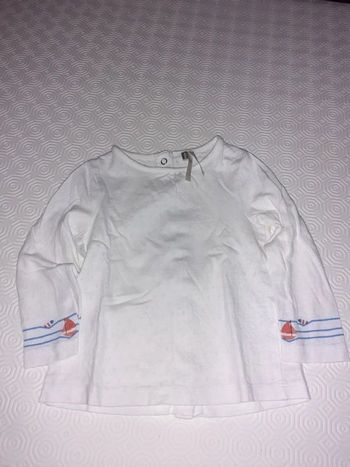 Chemisier blanc 6 mois