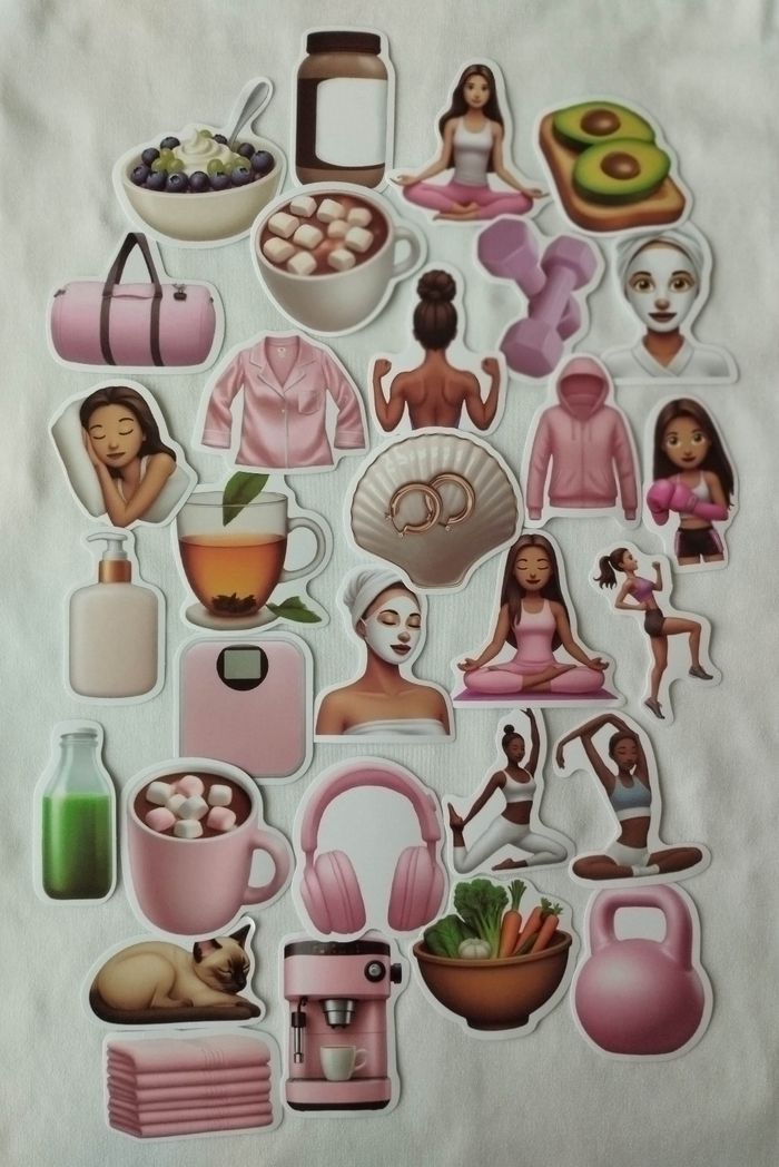 Lot x20 stickers autocollants fille / Zen