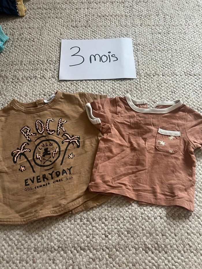 Lot tee shirt 3 mois - photo numéro 3