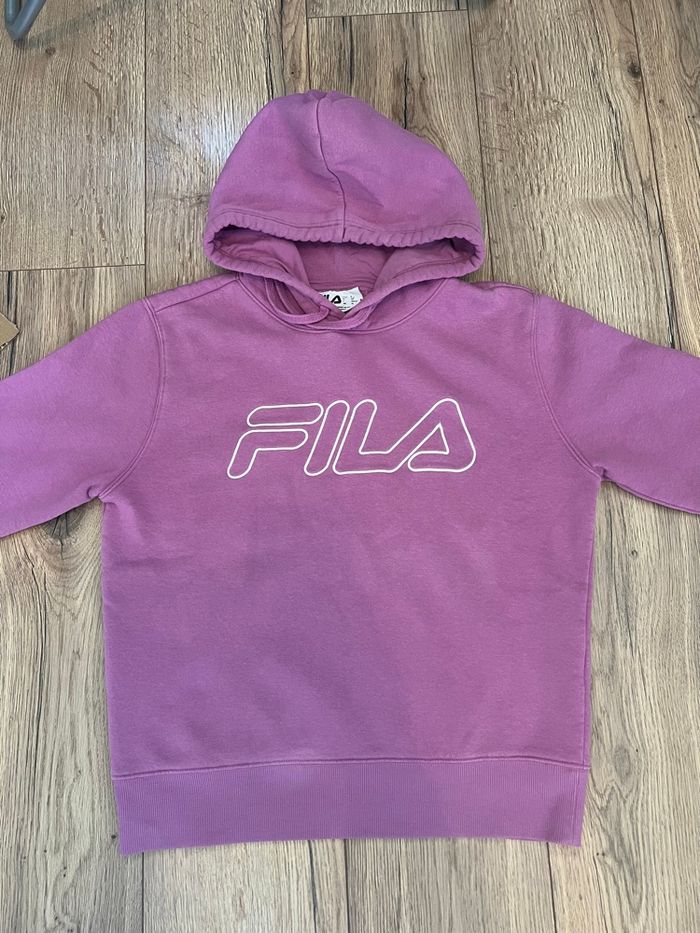 Sweat à capuche Fila Violet Taille S - photo numéro 4
