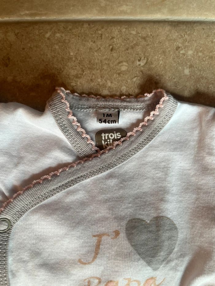 2 bodies croisés manches longues 3 kilos sept - photo numéro 2