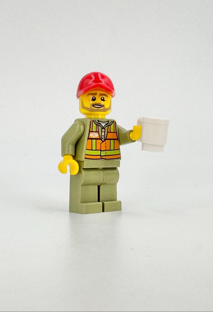 Lego Figurines City : Conducteur du Train Cargo 60198 - NEUF