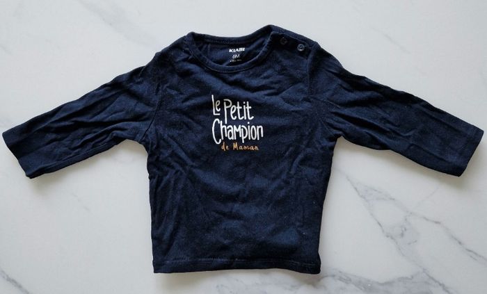 T-shirt manche longue Kiabi 6 mois