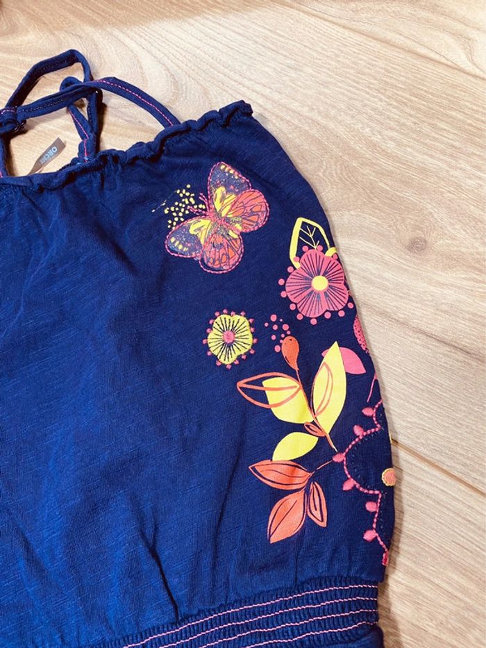Taille 5 ans combishort fille orchestra violette * fleurs * 🩷 - photo numéro 2