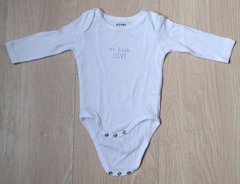 Body blanc "Kiabi" 3M
