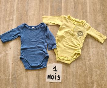 Lot bodies 1mois garçon 