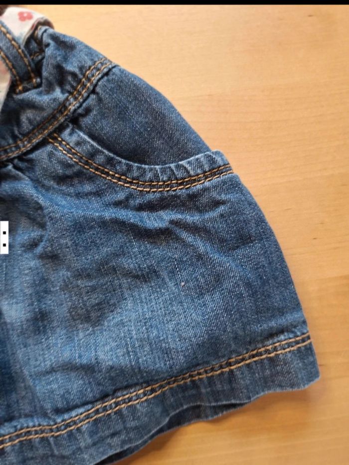Jupe en jean pour fille taille 12mois marque obaidi très bon état - photo numéro 3