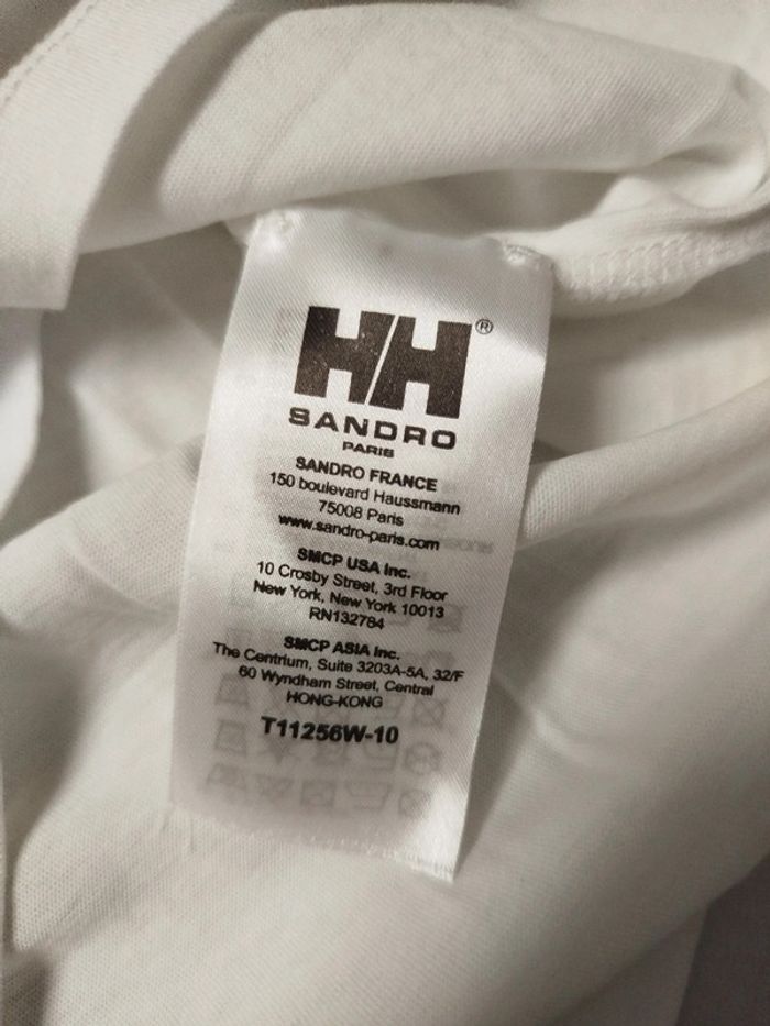 Tshirt blanc - Sandro x Helly Hansen - M - photo numéro 3