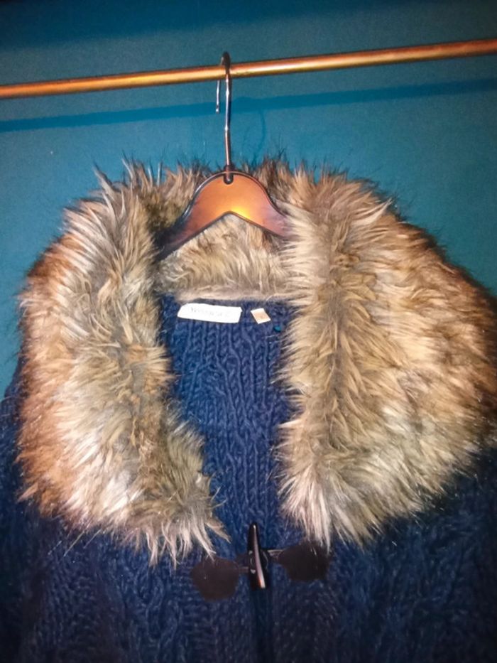 Gilet femme col fausse fourrure - photo numéro 2