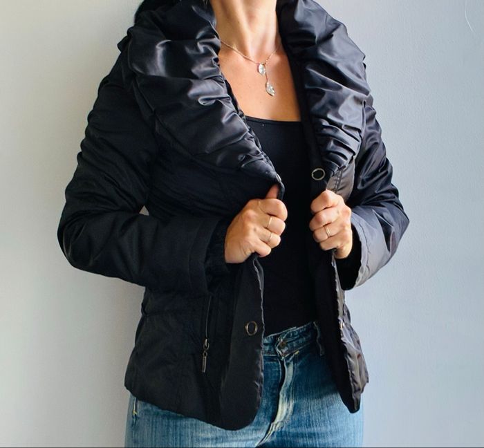 Blouson court hiver femme avec col