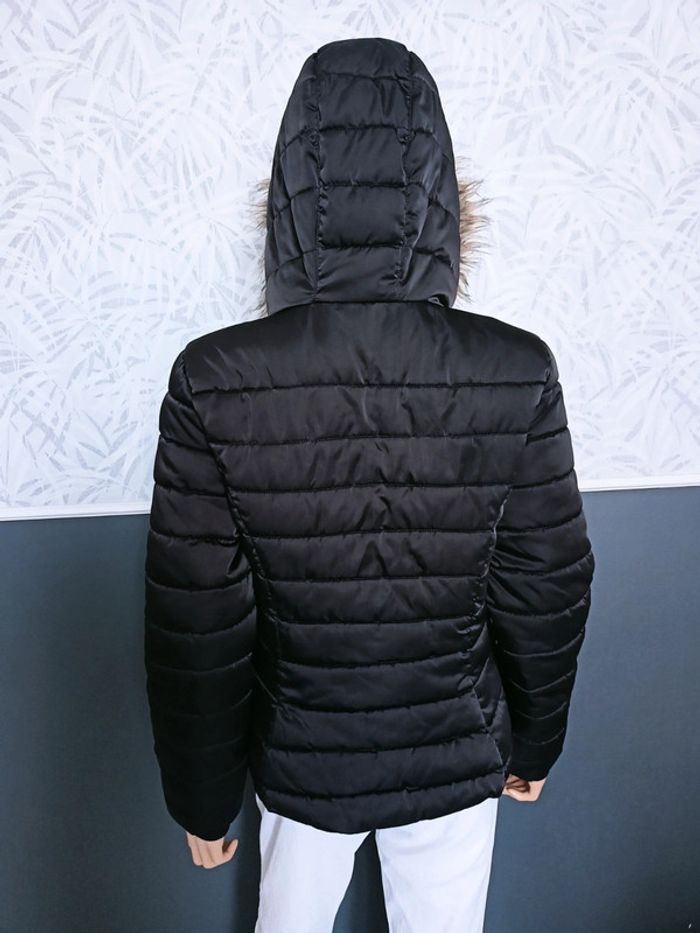 Doudoune matelassée noire avec capuche M - photo numéro 4