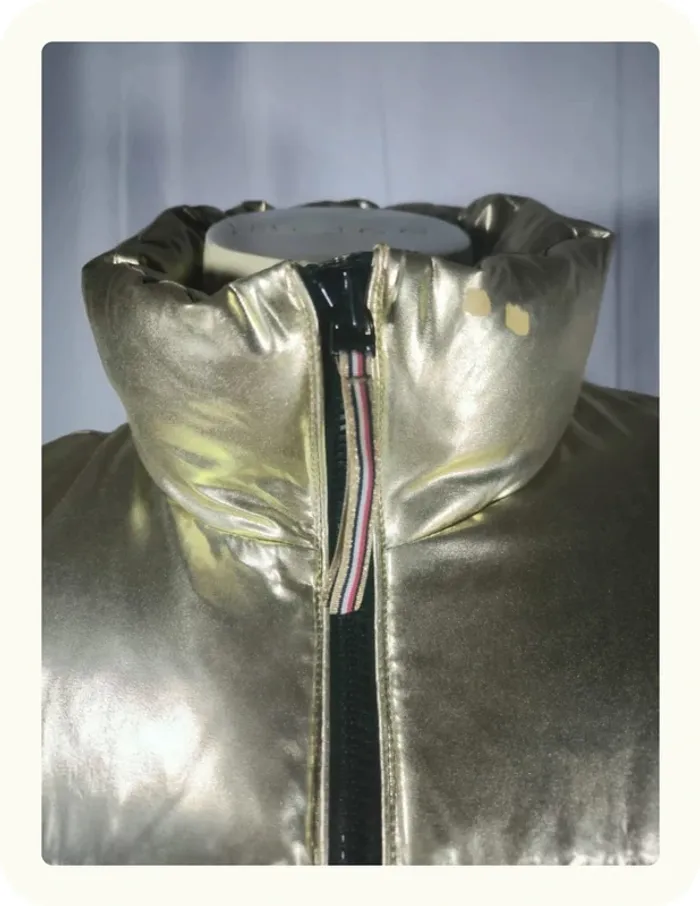 Doudoune dorée femme Tommy Hilfiger Taille M 38 - photo numéro 3