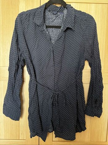 Chemise bleu à pois de grossesse KIABI t.46