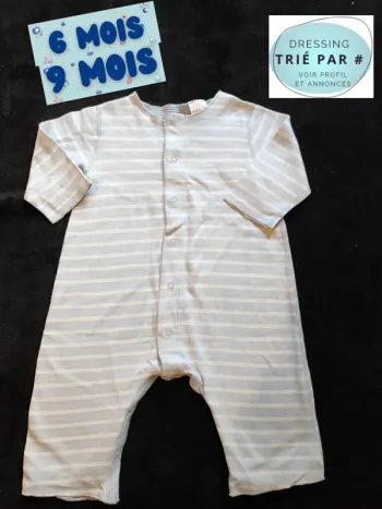 Combinaison réversible petit bateau 6-9 mois