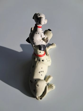 Figurine Pongo et Pepper des 101 Dalmatiens de Walt Disney