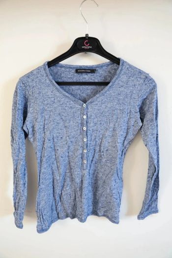 C54 blouse bleu Monoprix T2