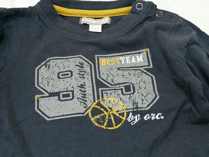 Tshirt ML marine Orchestra 6M - photo numéro 2