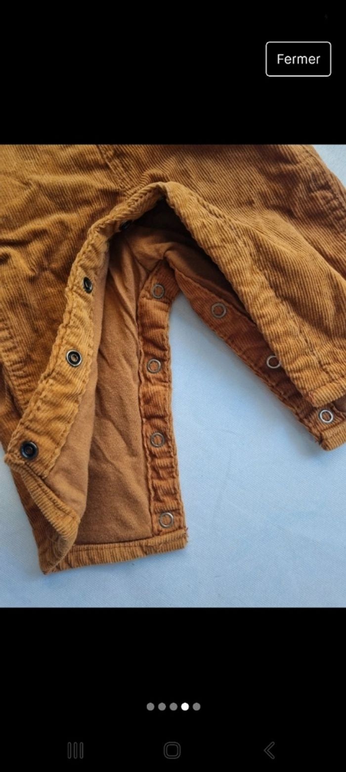 Salopette longue en velours côtelé - photo numéro 4