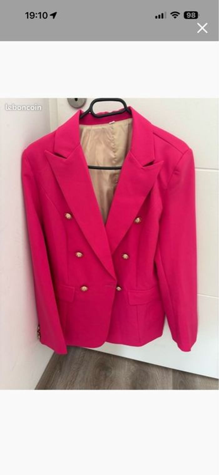 Blazer femme fushia - photo numéro 3