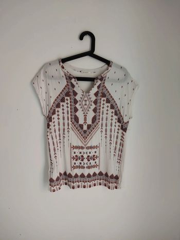 Blouse manches courtes imprimée