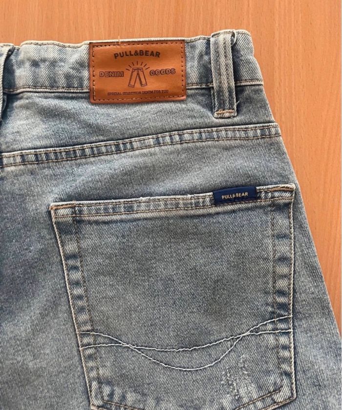 jean mom bleu pour femme - photo numéro 2