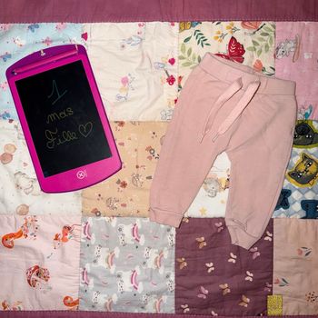 Jogging fin rose, fille - T1mois - Sans marque 