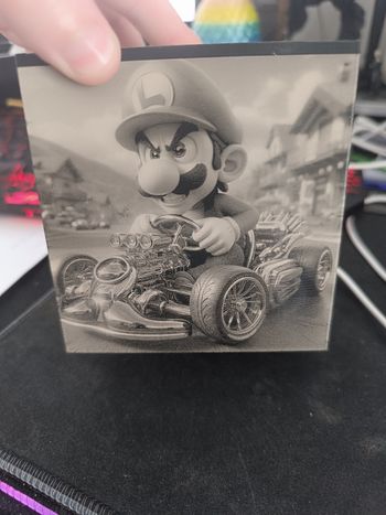 Lampe lithophane mario