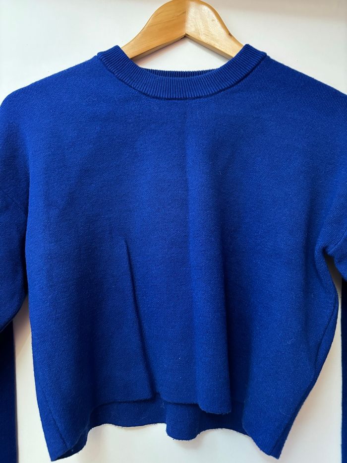 Pull bleu roi Jennyfer taille M - photo numéro 3