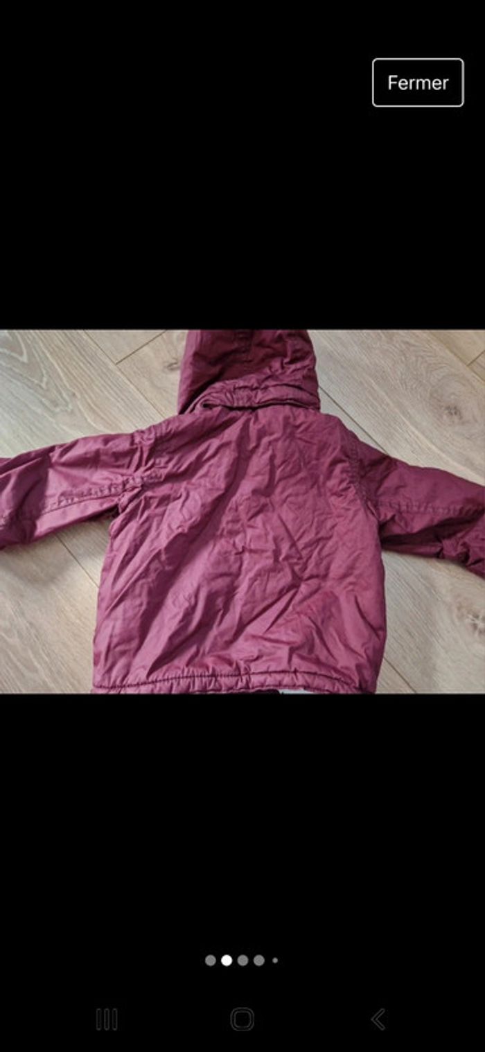 Manteau chaud fille H&M flushia 80 cm - photo numéro 6