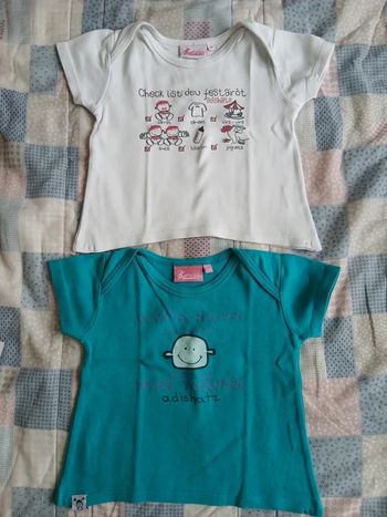 Lot t-shirts Adishatz 18 mois