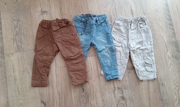 Lot de 3 Pantalons bébé garçon 18 mois