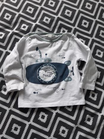 Tee-shirt manches longues 12 mois