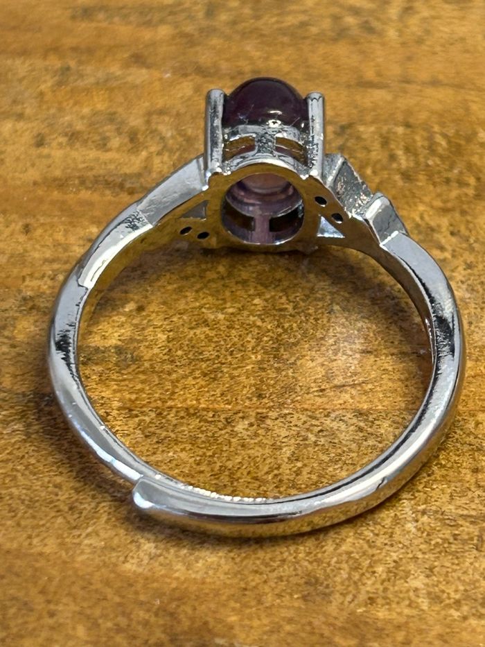 Bague réglable en Améthyste – Sérénité et intuition - photo numéro 6
