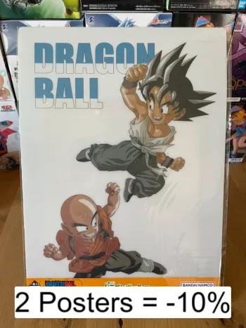 Dragon Ball - Poster plastique A3 Goku & Krillin - Ichiban Kuji Gekitou!! Tenkaichi Budoukai