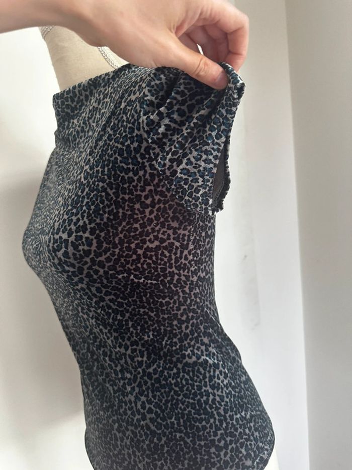 T-shirt col bateau motif panthère Taille XS 🐆 - photo numéro 9