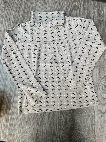 Tee-shirt manche longues col roulé
