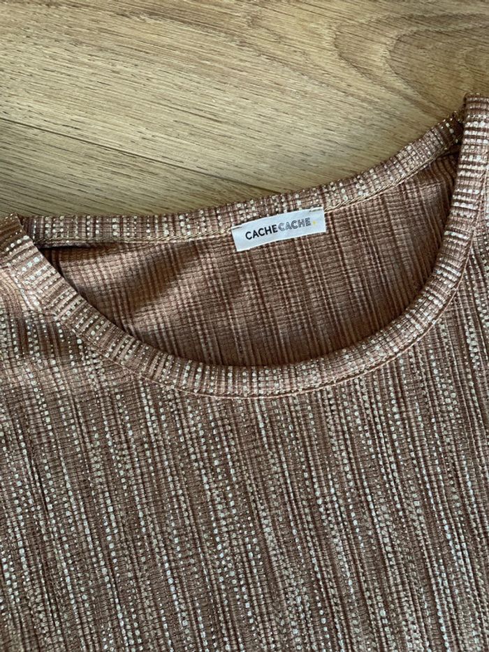 T shirt sans manches dorés - photo numéro 3