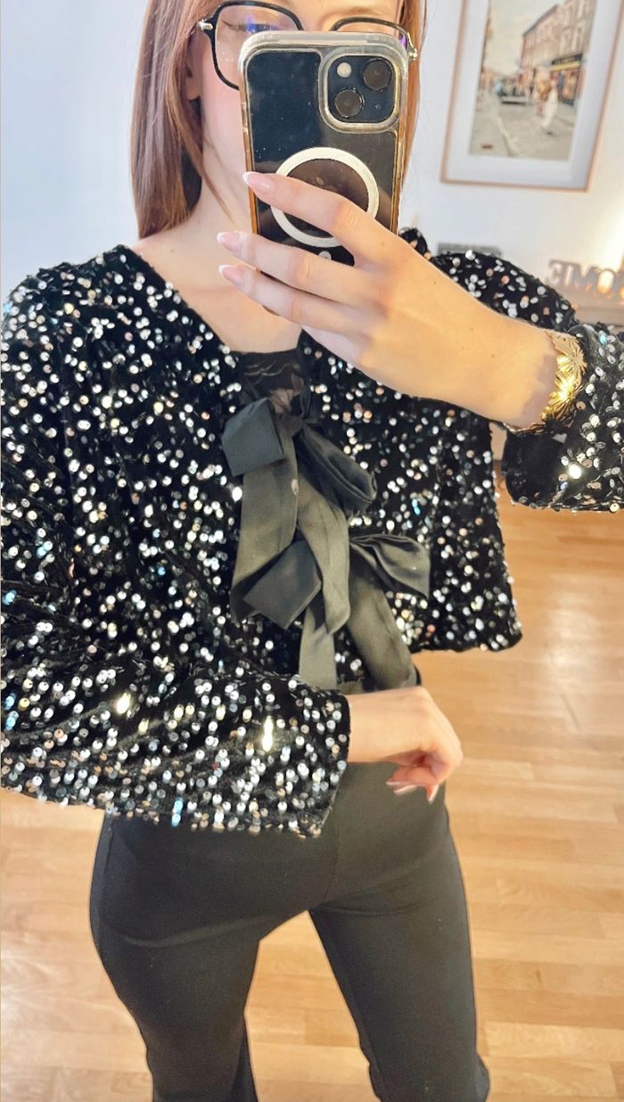 Top à Noeuds en Sequins - photo numéro 2