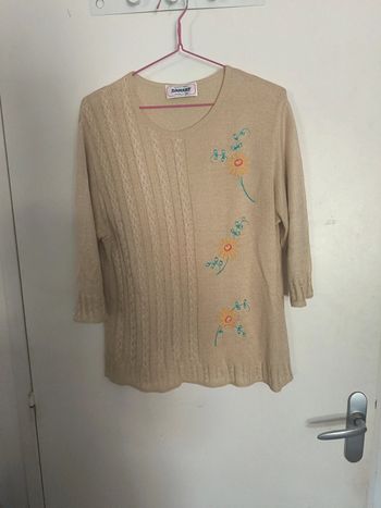 Léger petit pull mange 3/4