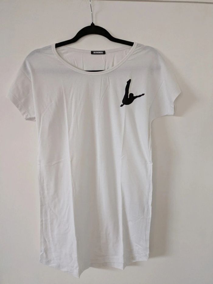 T-shirt avec ecusson velours Dirk bikkembergs