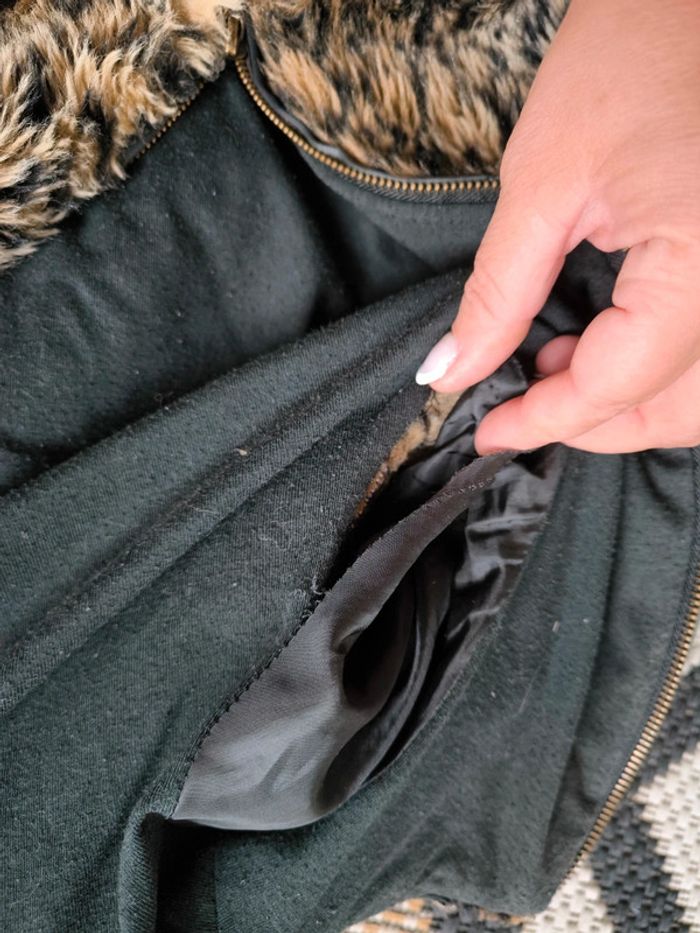 Veste en fausse fourrure léopard- Taille 34/36 - photo numéro 4