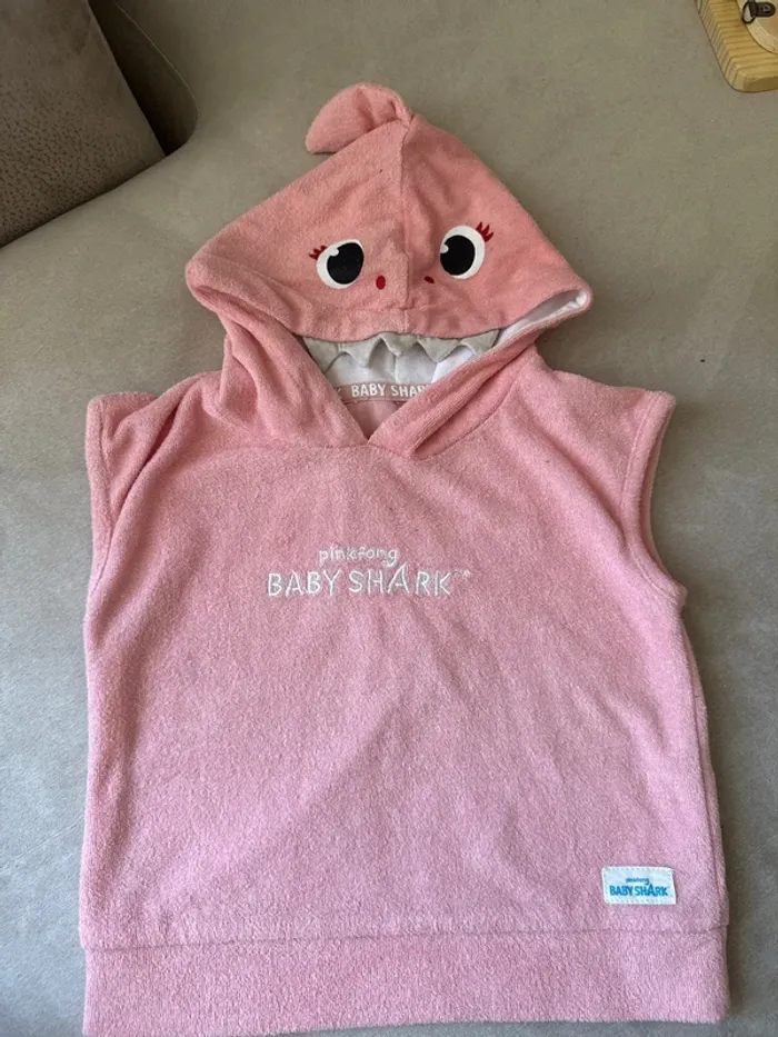 Ensemble Baby Shark rose en éponge - Taille 9/12 mois - 80cm - photo numéro 3