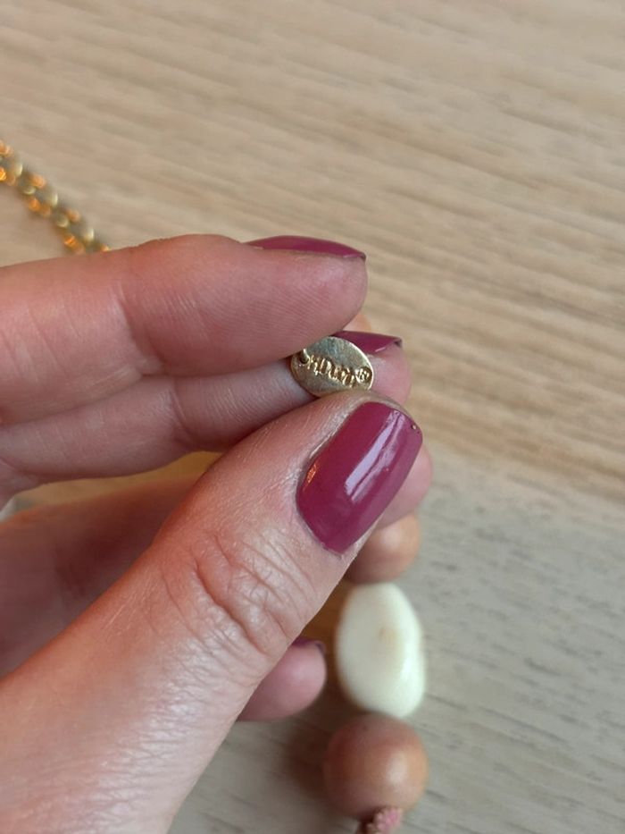 Collier doré et rose - photo numéro 5