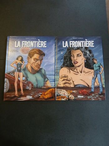 Lot de 2 bd la frontière 1 et 2,EO (série complète)