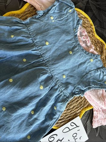 Ensemble robe + chemisier 6 mois - TBE voir neuf